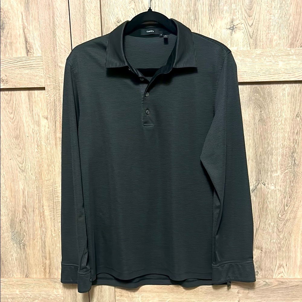 Theory Men’s Medium long sleeve polo